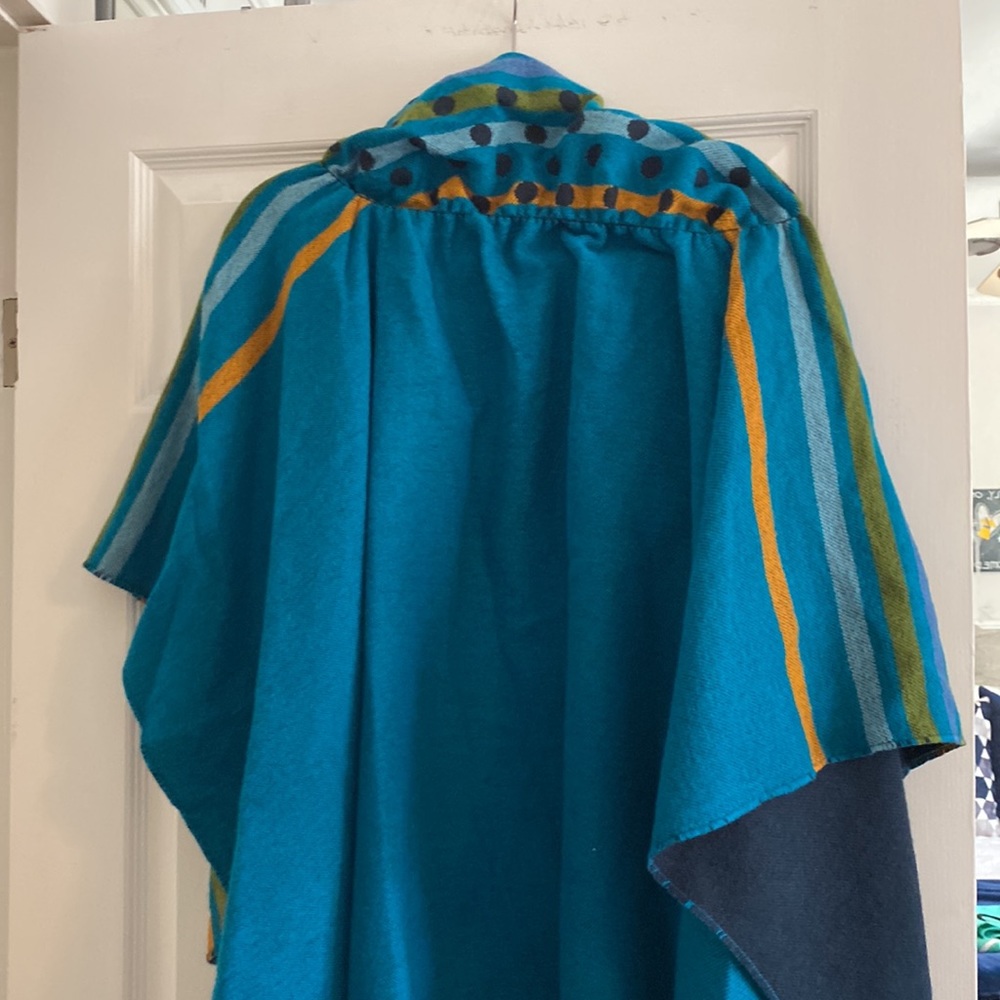 O/S, beautiful, reversible, made in France, open jacket/cape. Rich colours! - Picture 4 of 6